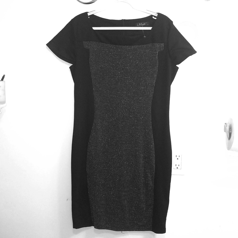 NWOT- ‘I-hot’ Black & Silver Dress
